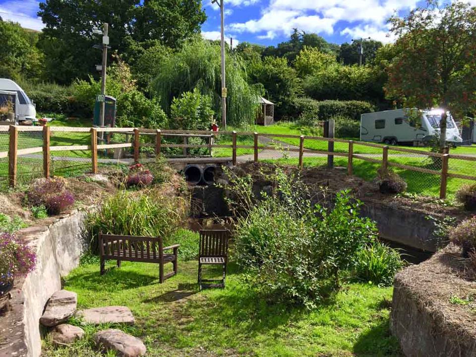 Garden by the stream