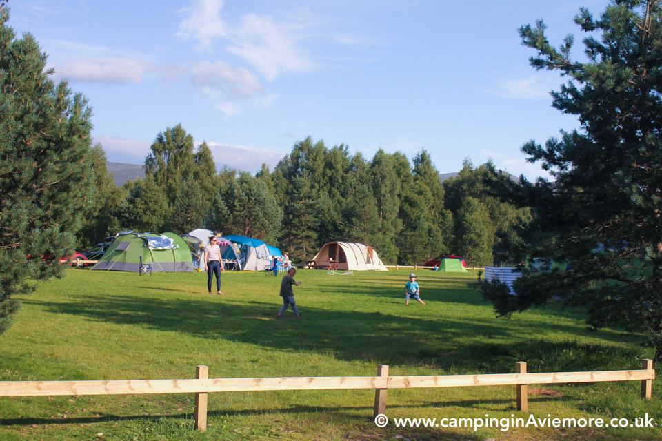 Tents on the open field