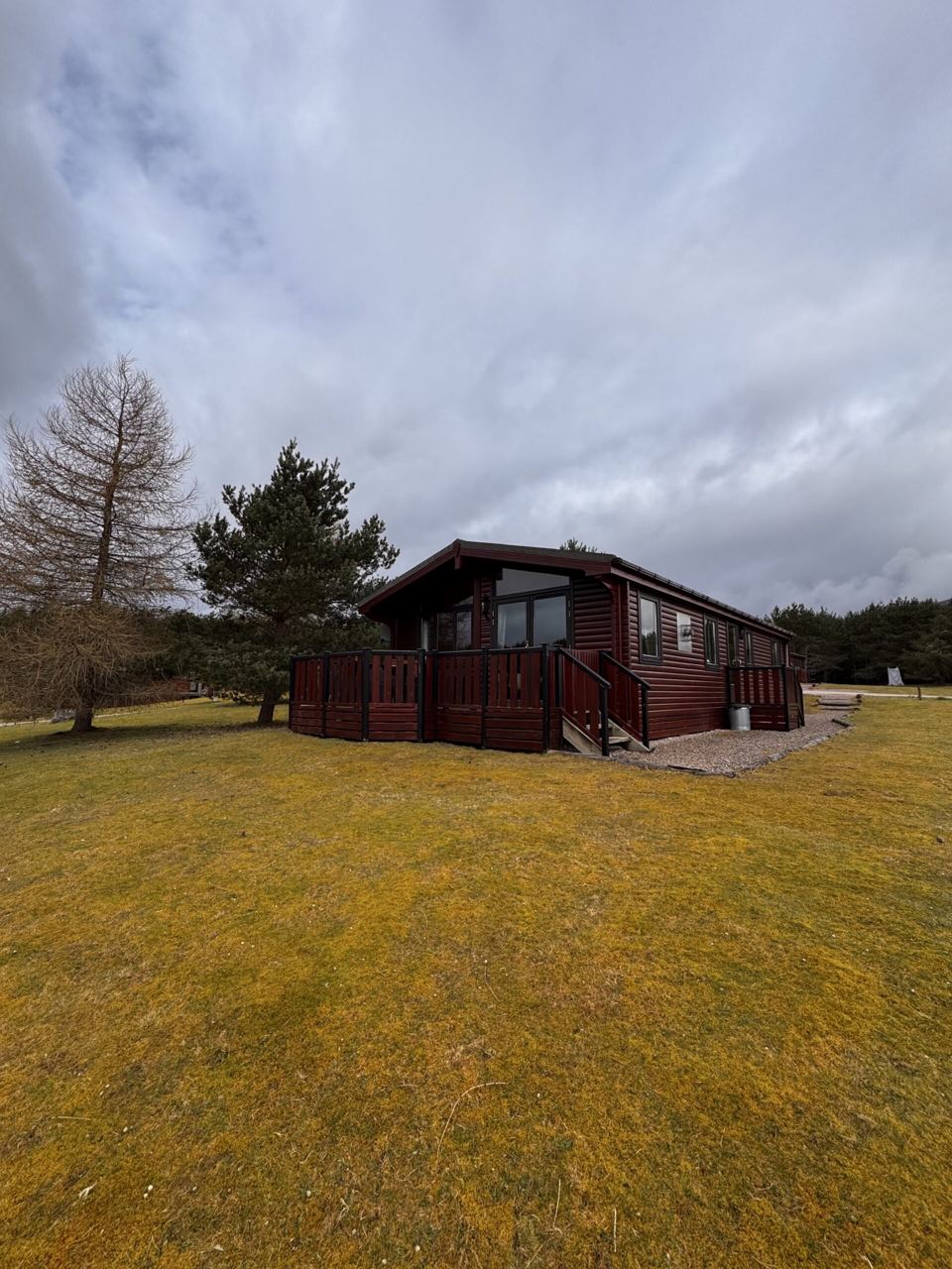 Chalet on open ground