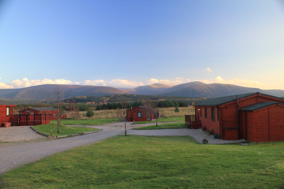 Chalets with Cairngorm views