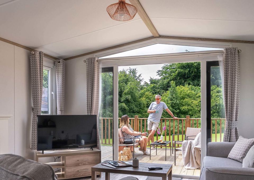 Lounge opening onto decking