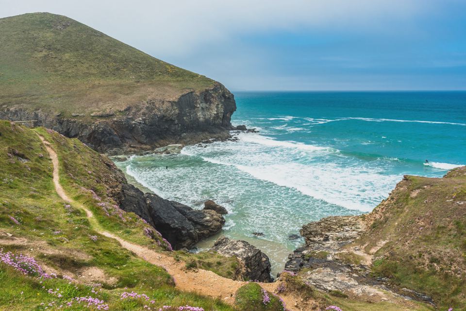 Coast path above the sea