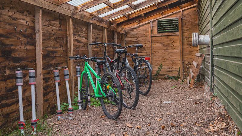 Covered bike store