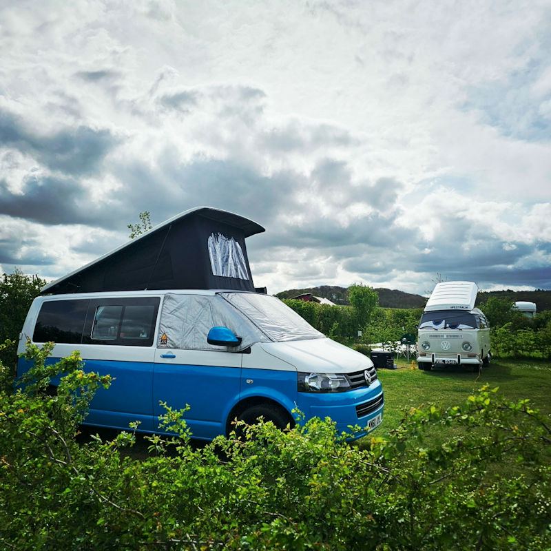 Campervan with pop-top roof