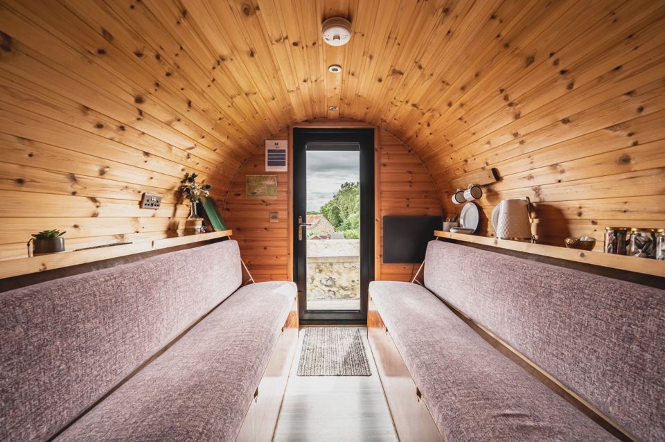 Inside a barrel pod