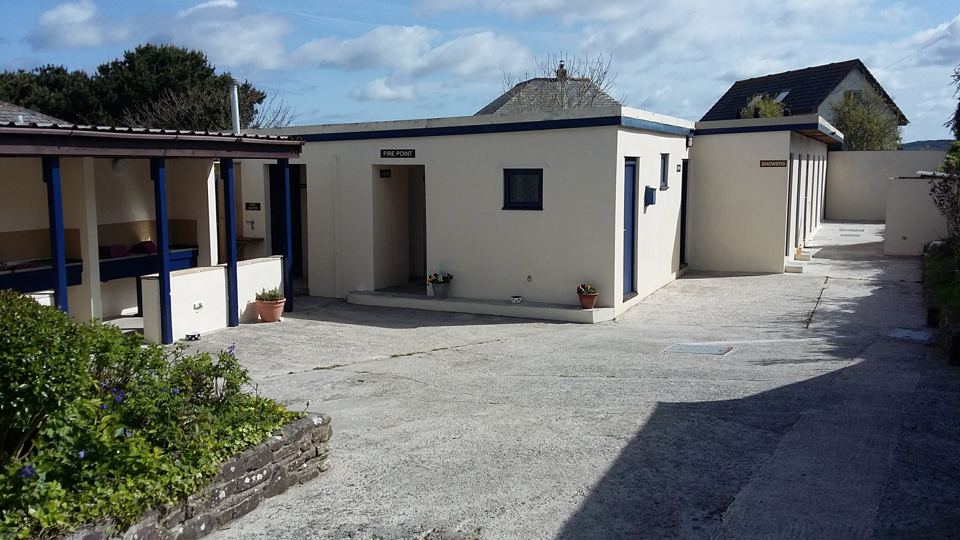 Toilet block by the car park