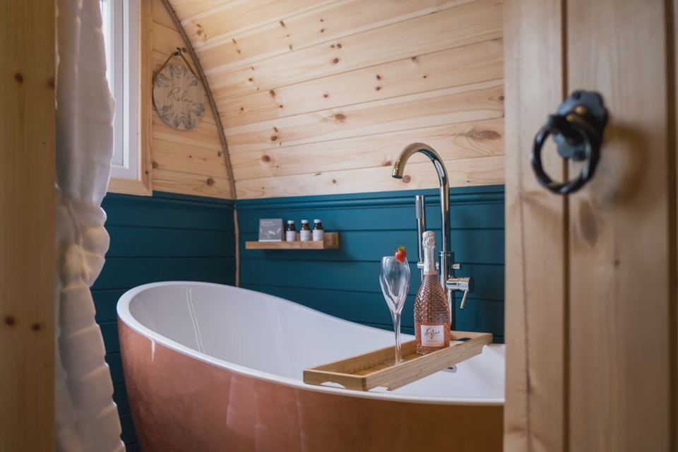 Bathroom inside the pod