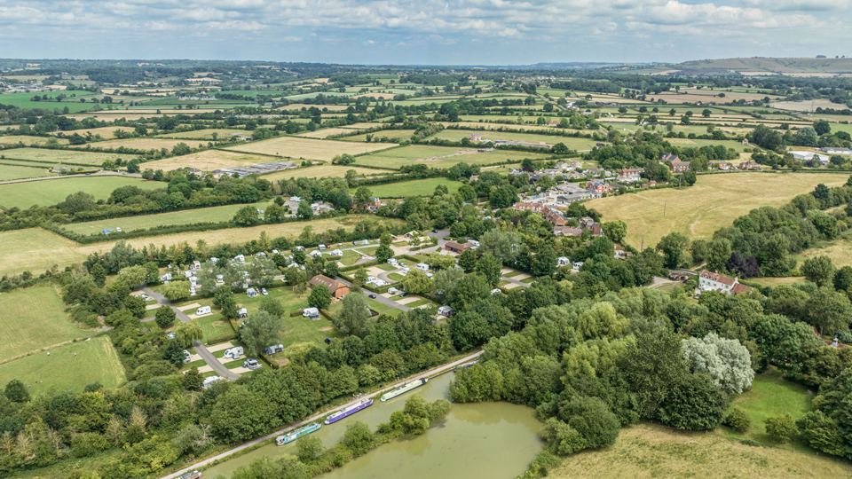 Site and canal from above