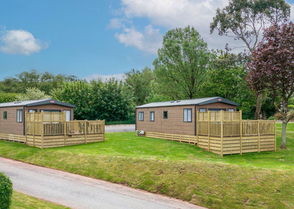 Caravans with decking