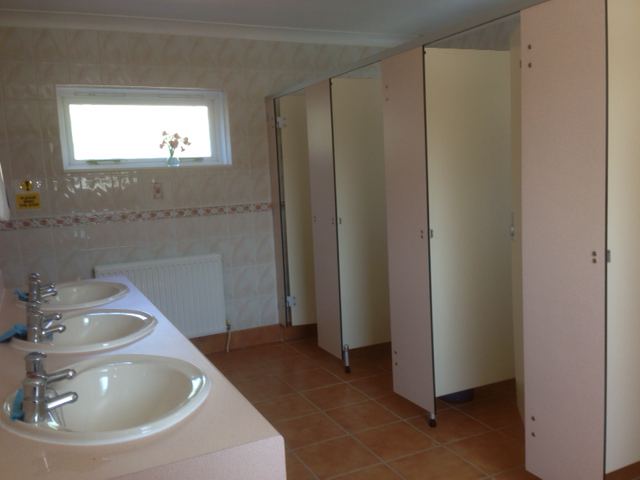 Washroom basins and cubicles