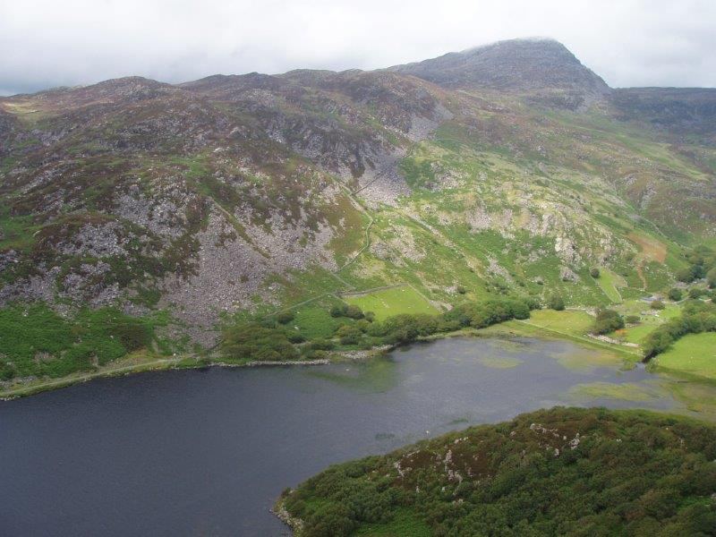 Lake below the Rhinog hills