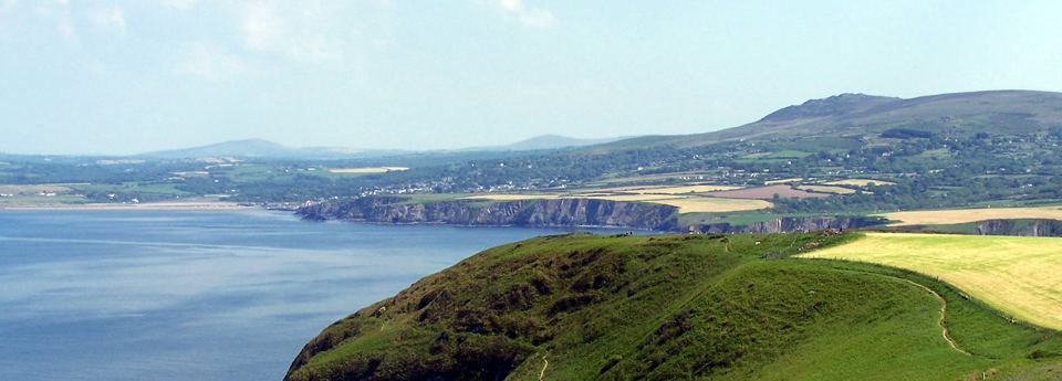 Dinas Head coast and bay