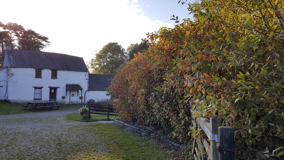 Farmhouse and reception area