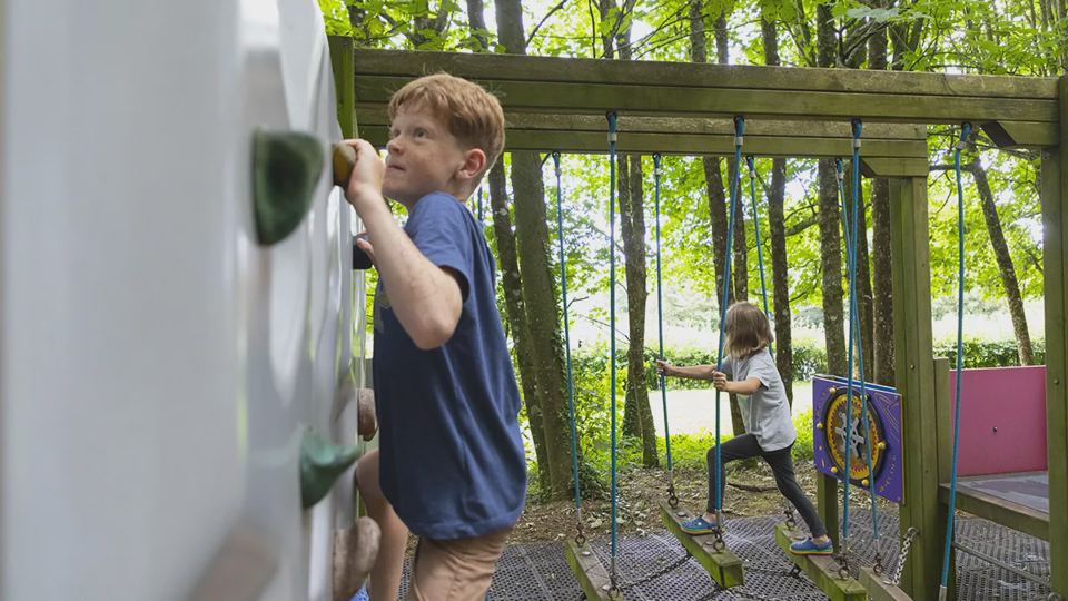 Children at the play area