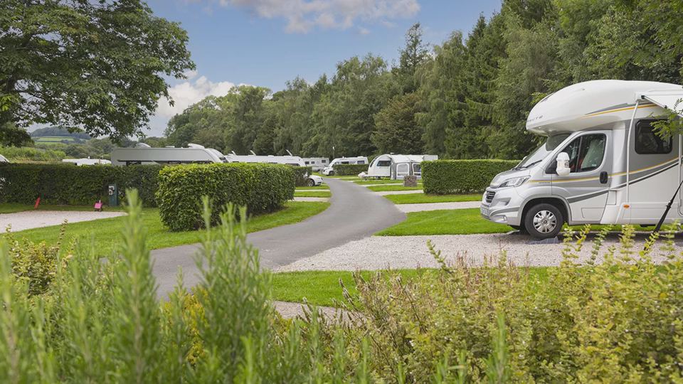 Motorhome on the hardstanding