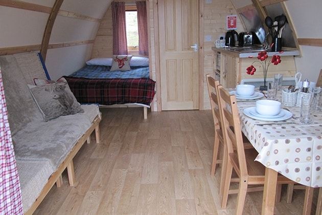 Kitchen and living area