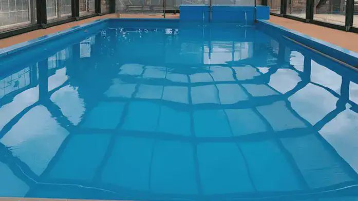 Heated swimming pool