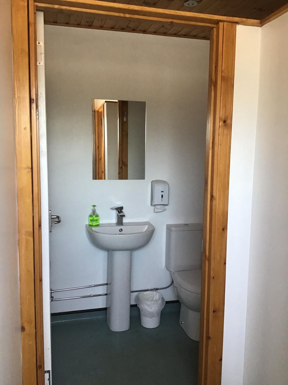 Toilet and basin room