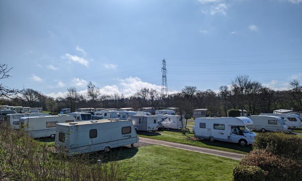 Tourers on the grass