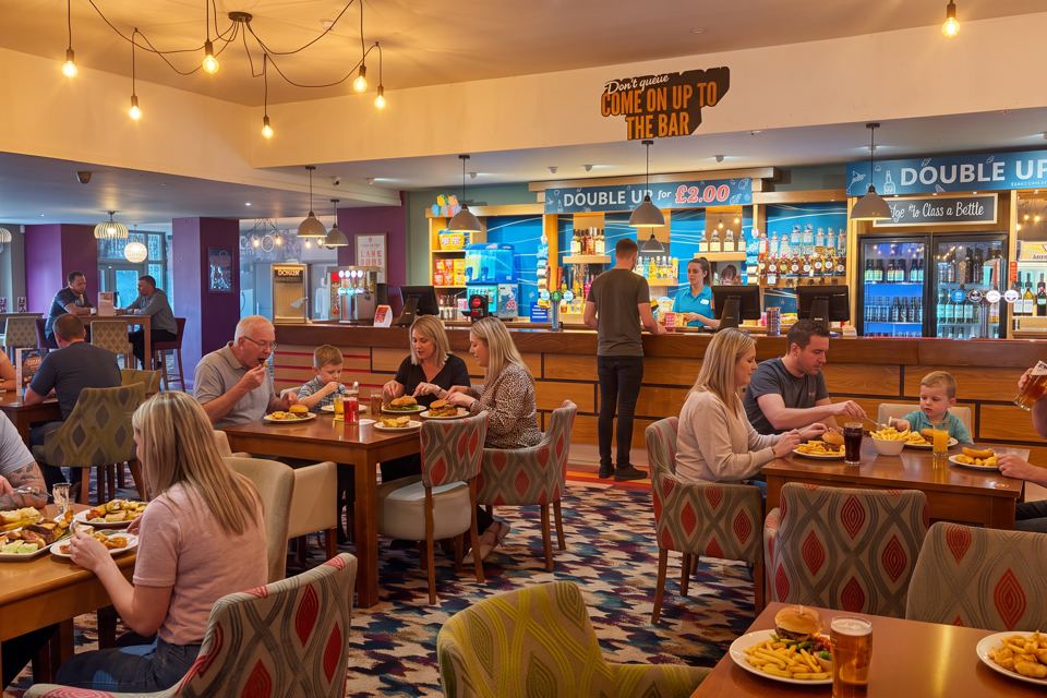 Bar and dining area