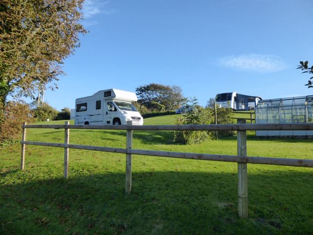 Motorhomes on the grass