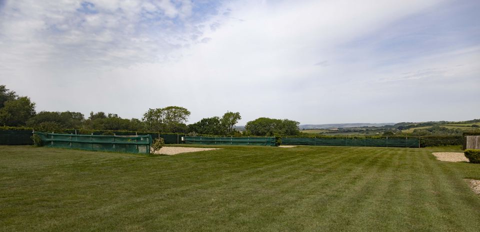 Pitches on the mown field