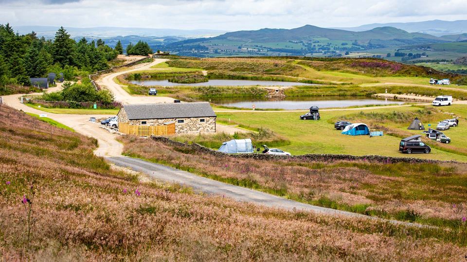 Site from above with lakes