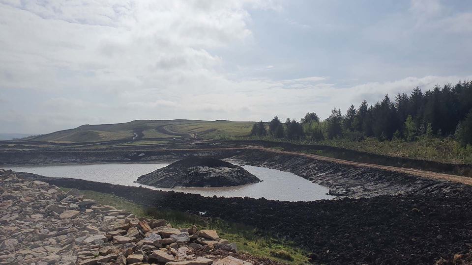 Lake on the hillside