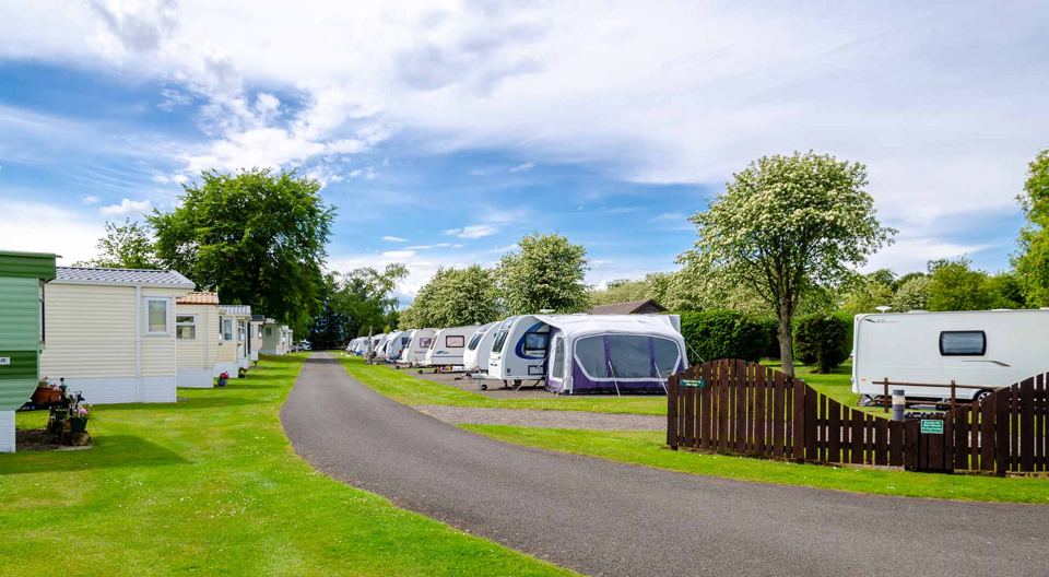 Touring pitches along the road