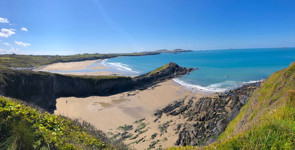 Whitesands Bay from the cliff