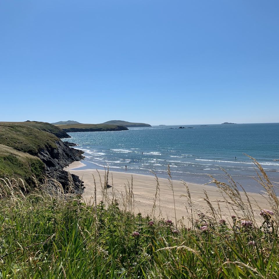 Coast path above the bay