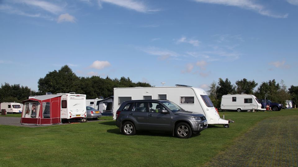 Grass pitches on open ground