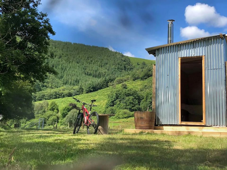 Shepherds hut by the river