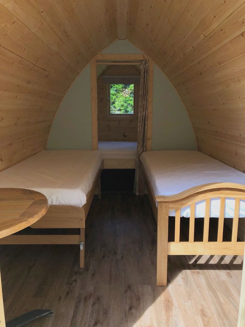 Twin beds in a pod