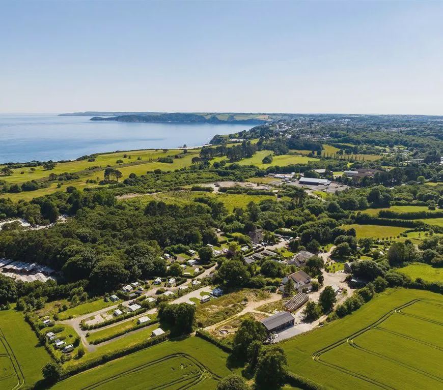 Park and bay from above