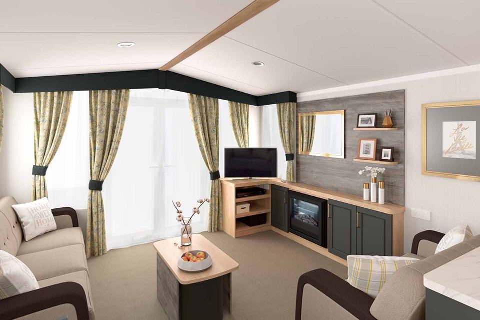 Lounge in a holiday home