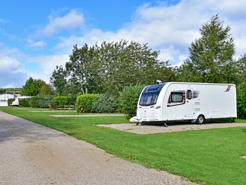 Touring pitch on grass