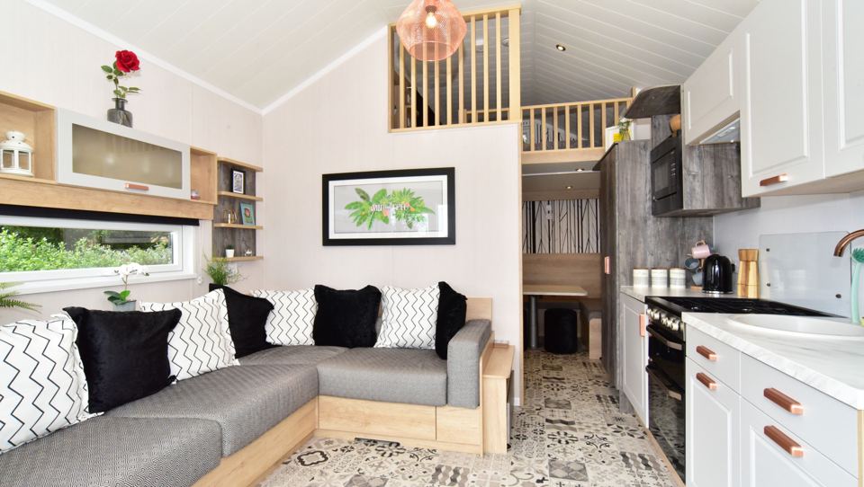 Open-plan pod interior