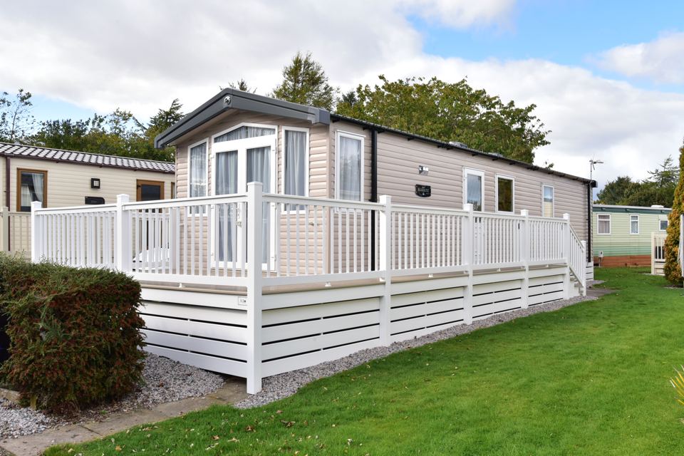 Holiday let with decking