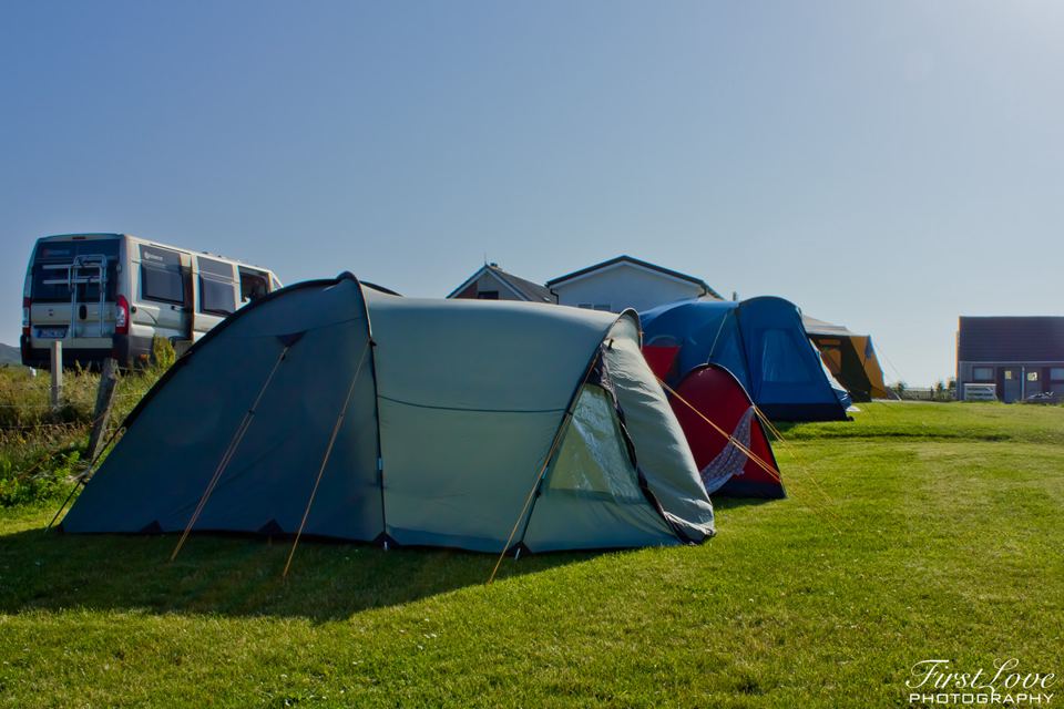 Tents on the grass