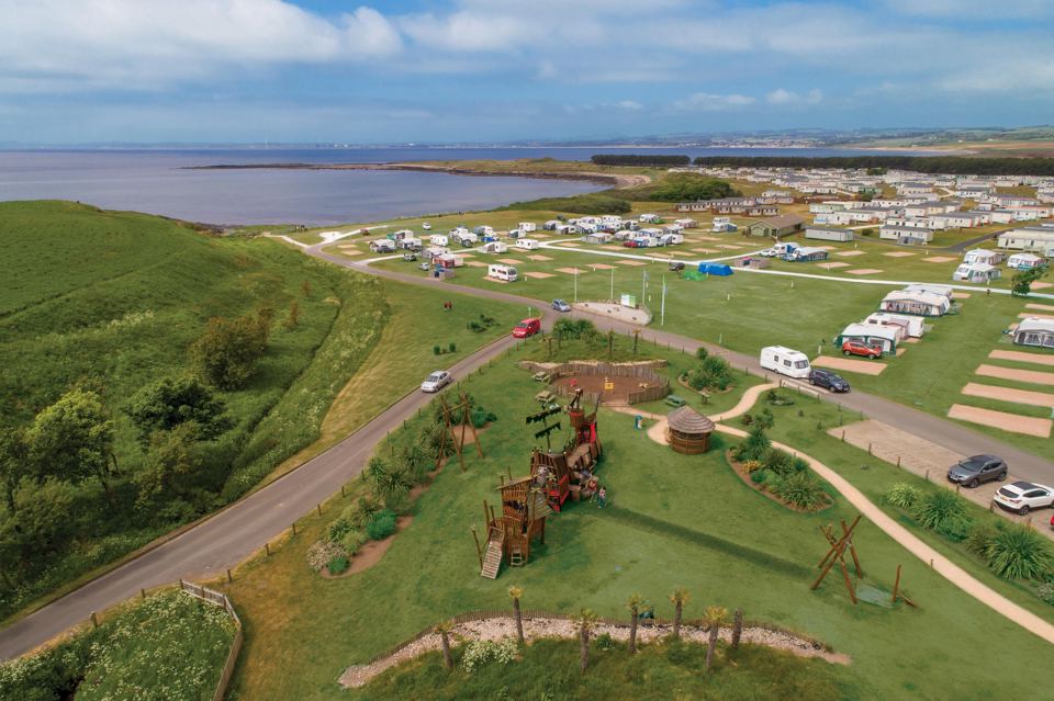 Park and play area from above