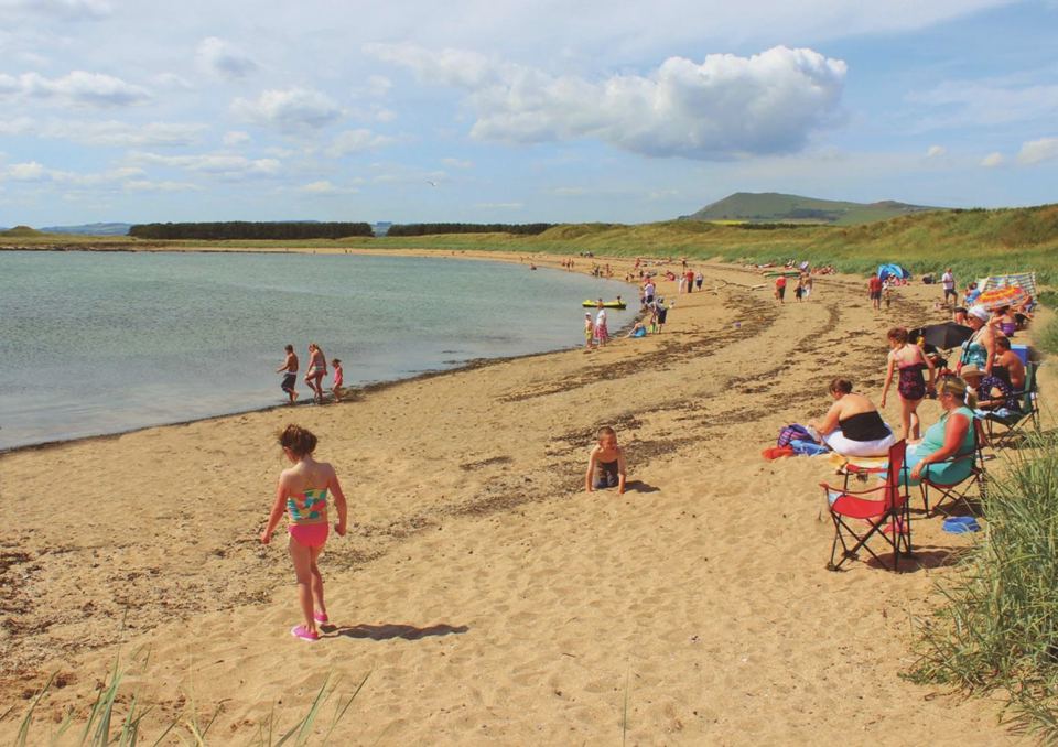 Sandy beach at Shell Bay