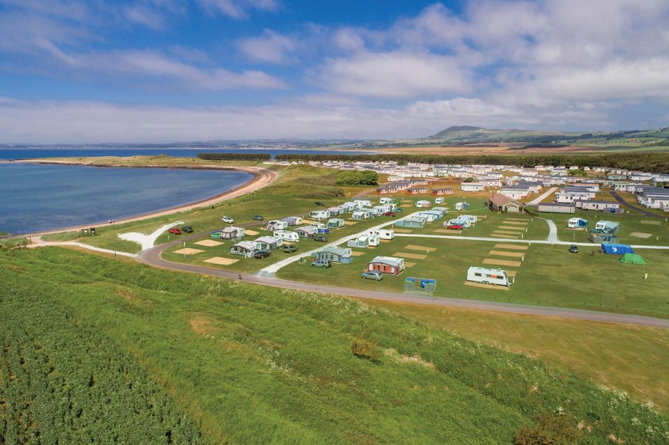 Touring and tent fields by the bay