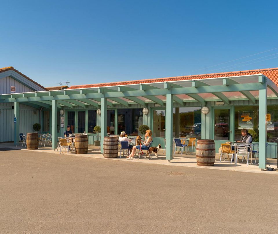 The cafe terrace