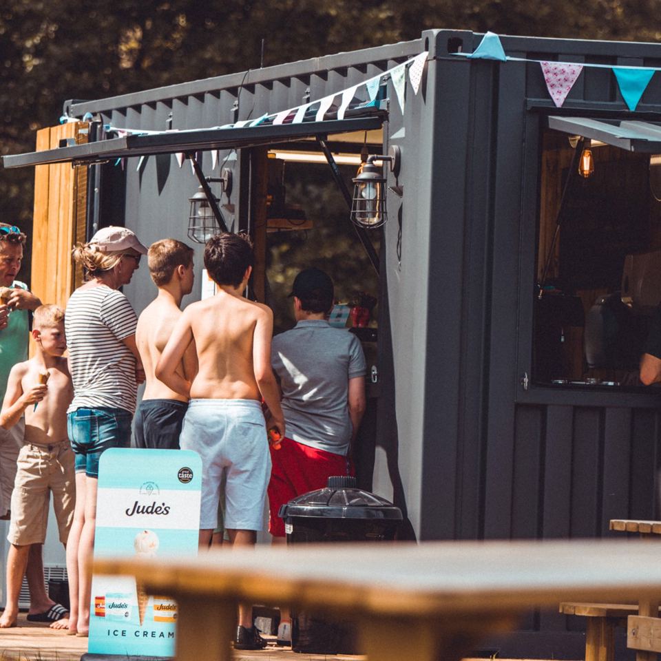 Cafe and ice cream hut