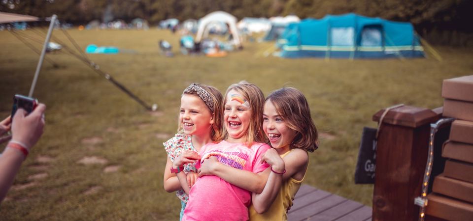 Tents on the camping field