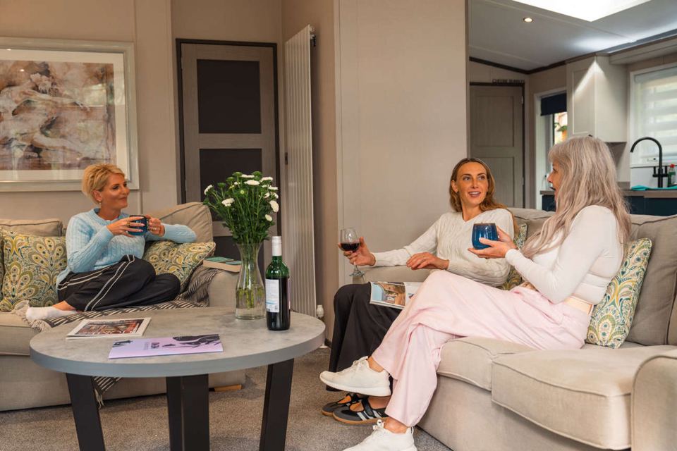 Lounge in a holiday home