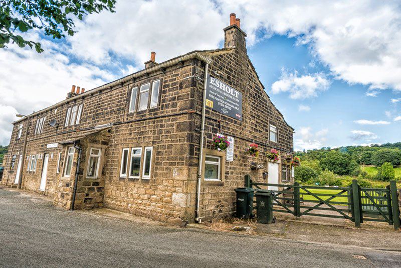 The clubhouse building