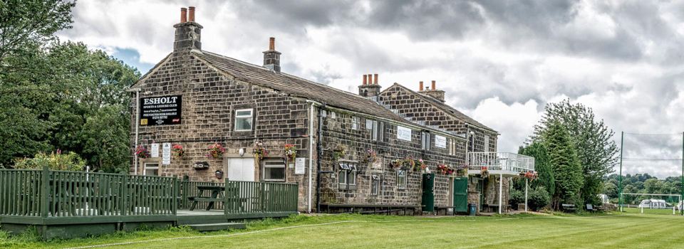 Clubhouse across the field