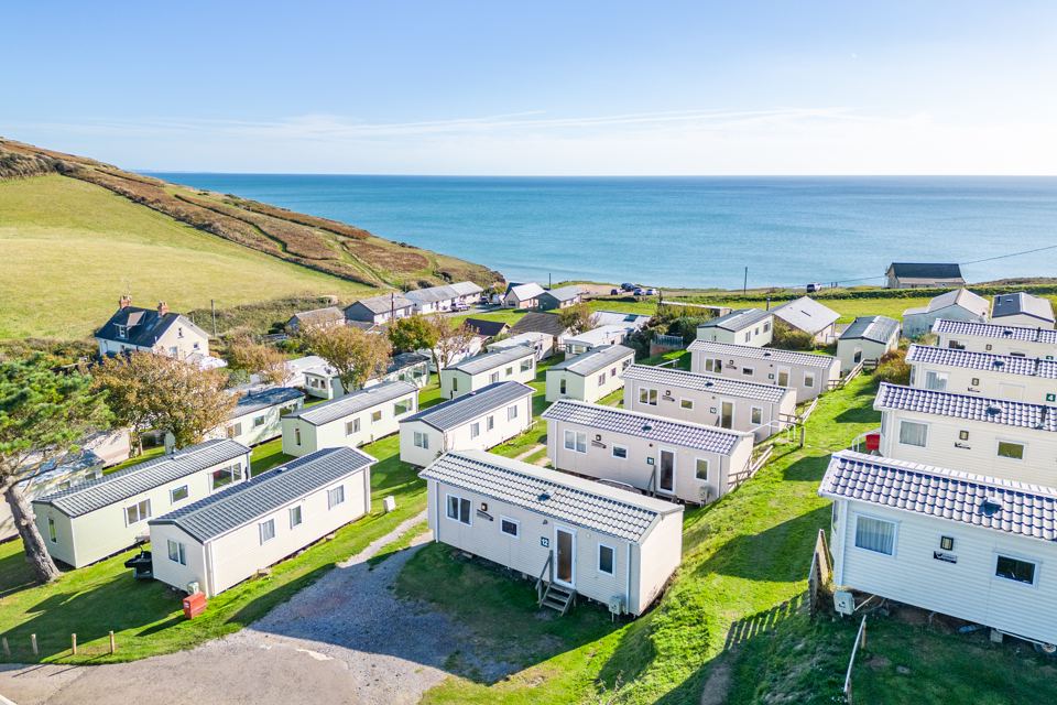Caravans above the bay